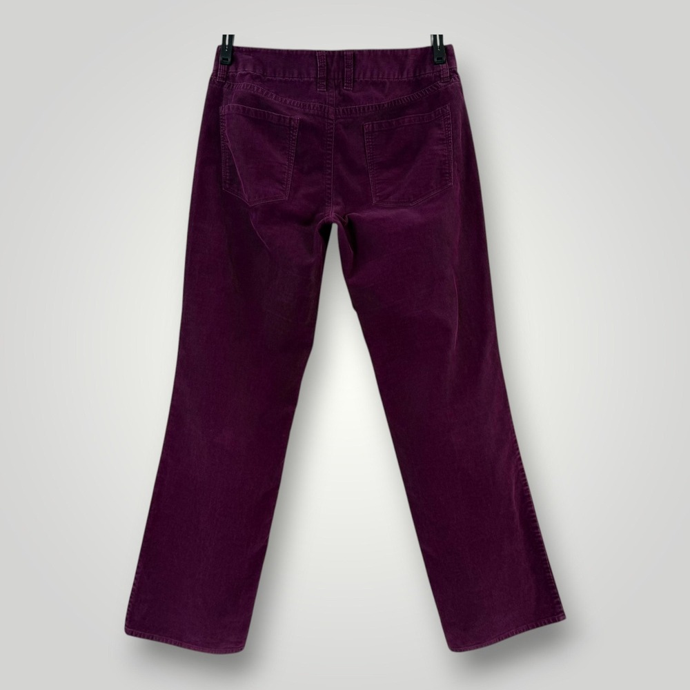 J.Crew Corduroy Pants Womens Size 8R Purple Bootcut Stretch 32.5 Inseam Casual - Picture 2 of 8